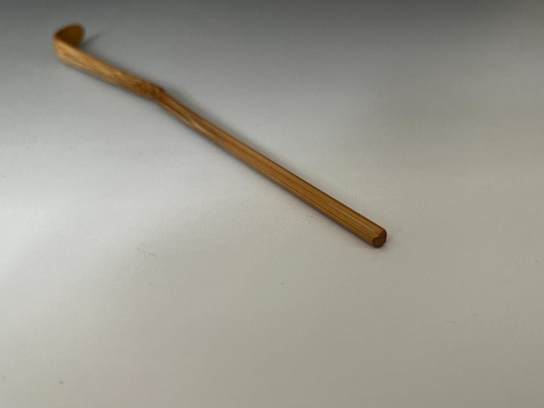 堀内宗完書付　竹　茶杓　銘「若葉」　茶道具　表千家