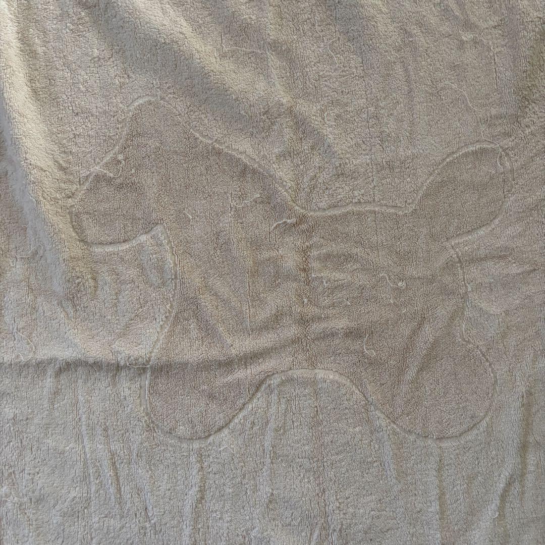 【HERMES】エルメス　タオル生地　大判バスタオル　タオルケット　ブランケット