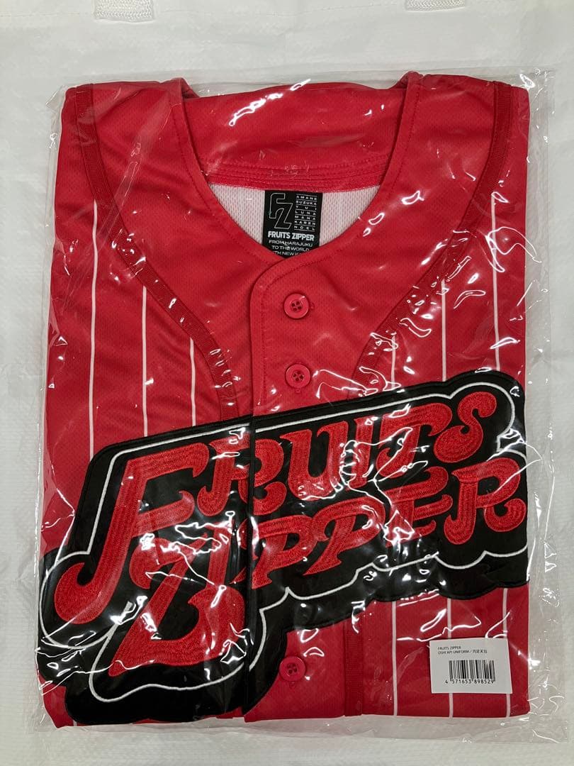 FRUITS ZIPPER ふるっぱー　推しアピ　ユニフォーム　赤　月足天音