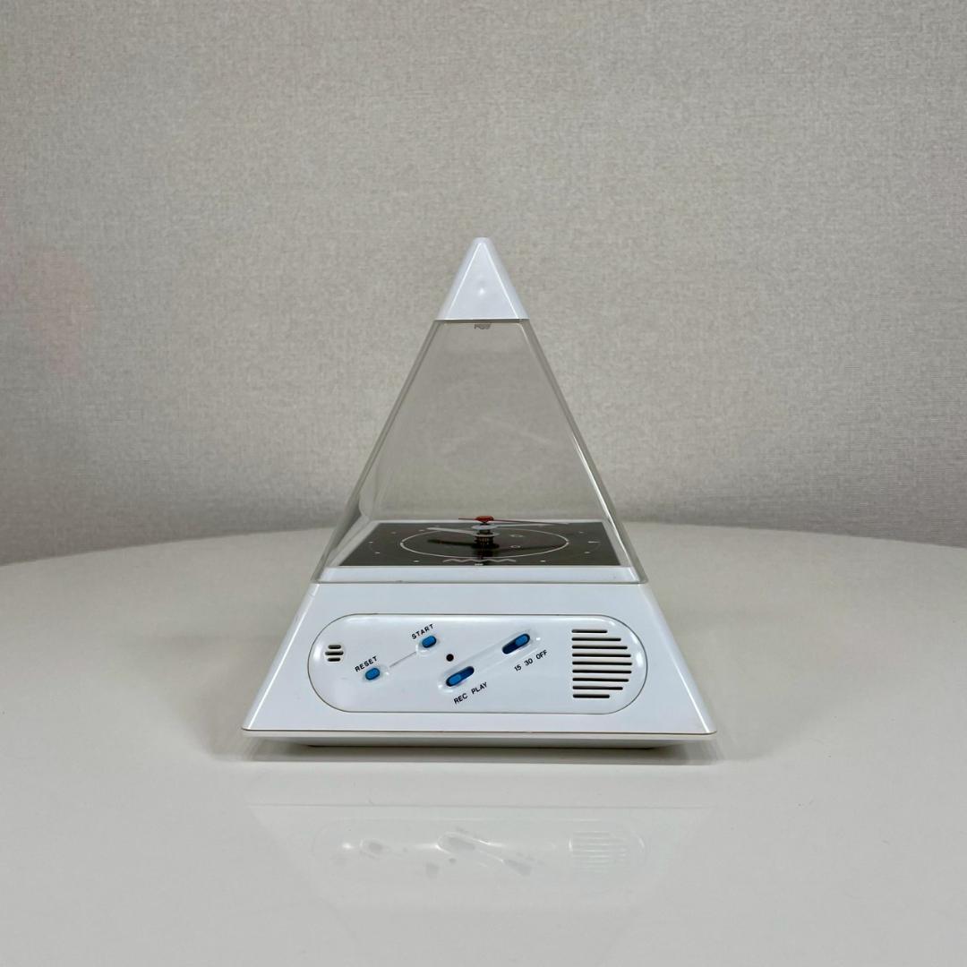 80's ピラミッド型 クロック テーブルクロック 置き時計 ヴィンテージ