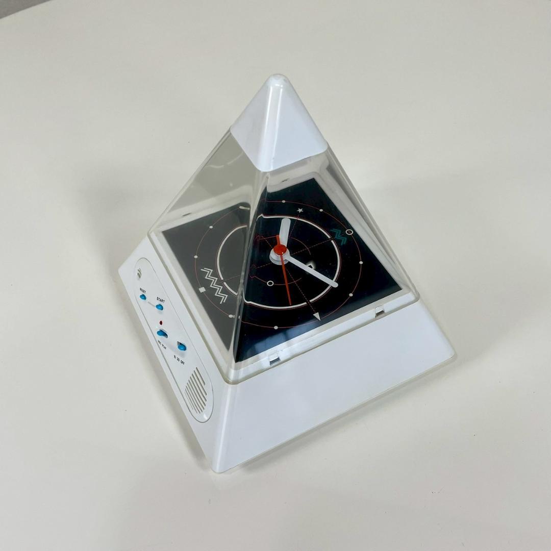 80's ピラミッド型 クロック テーブルクロック 置き時計 ヴィンテージ