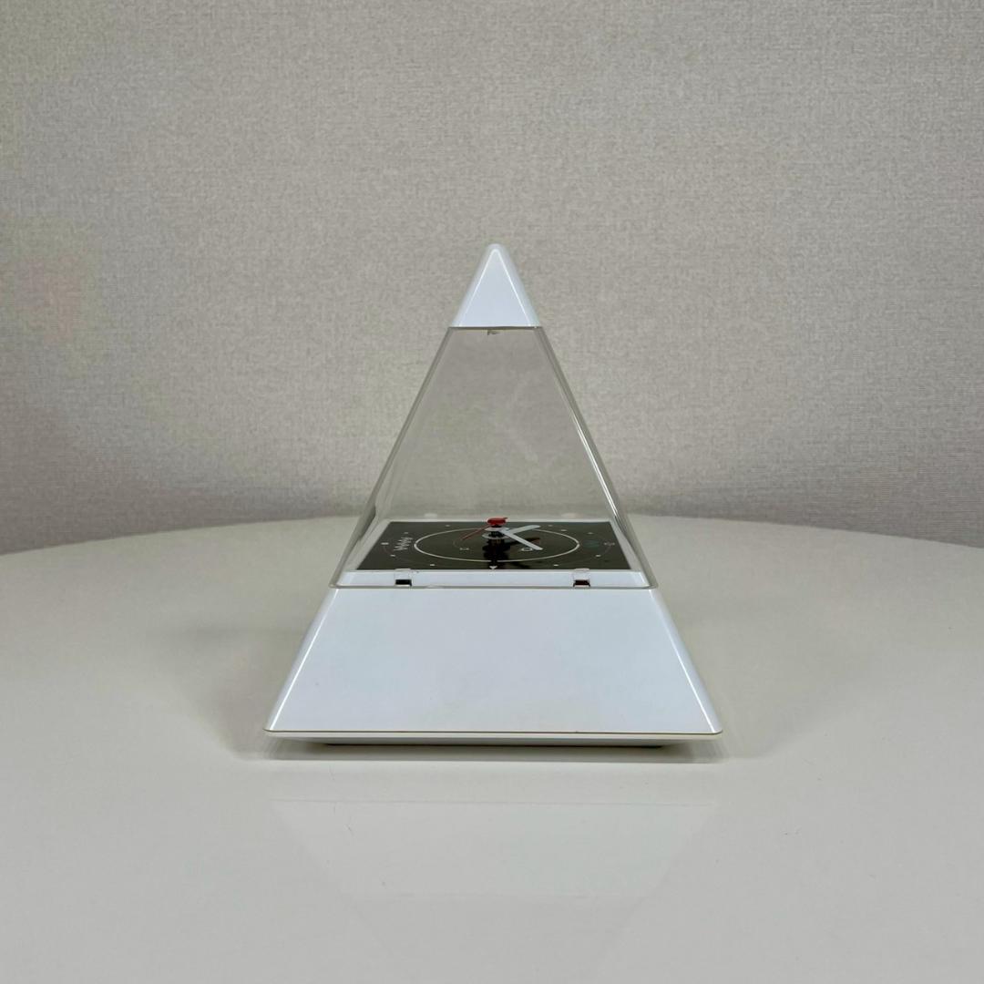 80's ピラミッド型 クロック テーブルクロック 置き時計 ヴィンテージ