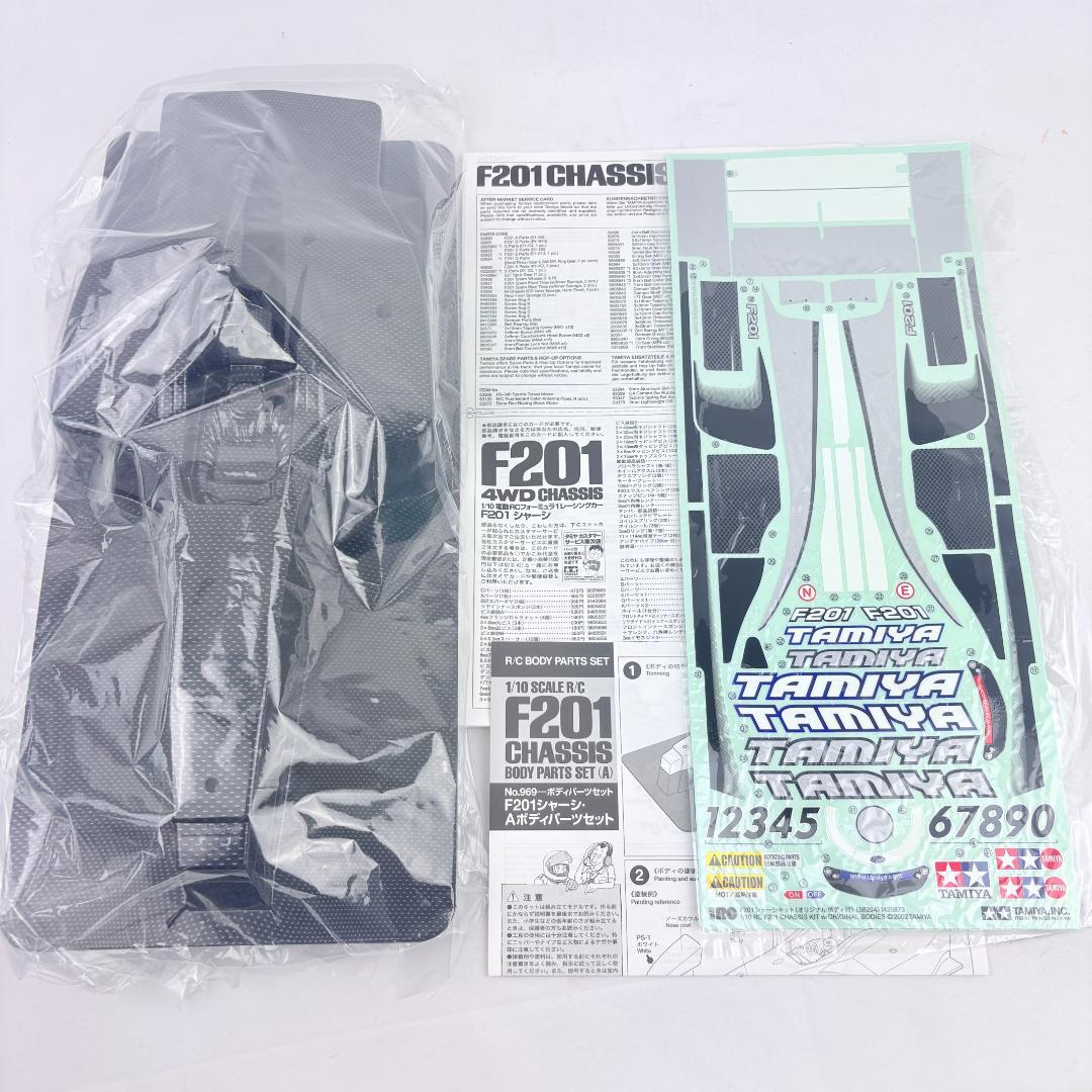 タミヤ F201 シャーシキット 未組立 オリジナルボディ付