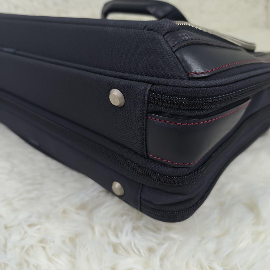 未使用級✨ エース ソニーバイオ コラボ デュラテクト V ブリーフケース 紺