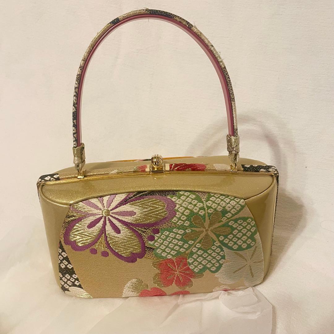 成人式3点セット　バッグ　下駄24㎝　ショール　バラ売り可　着物用　卒業式