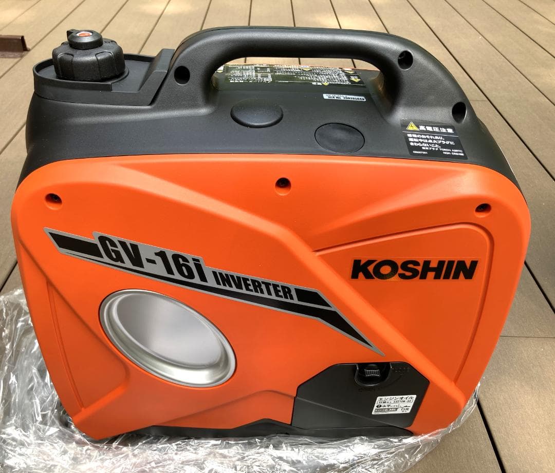 【未使用】工進 インバーター発電機 (定格出力1.6kVA) GV-16i