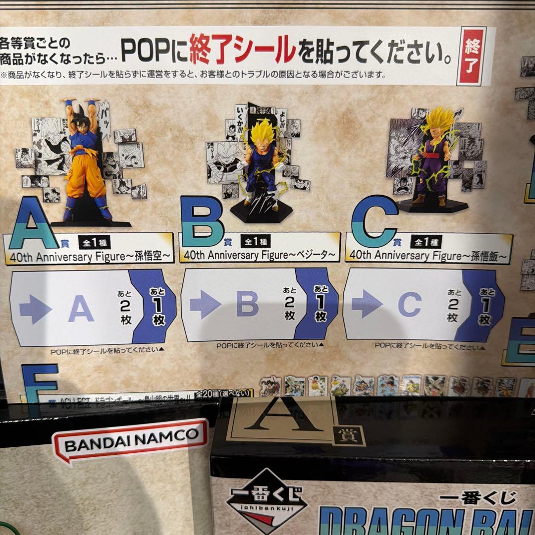 一番くじ DRAGON BALL 40th ～其之二～　フィギュア　35セット