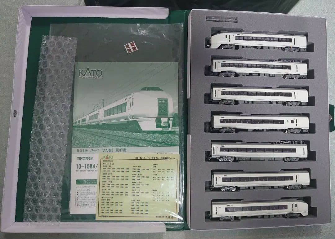 651系 スーパーひたち 7両 KATO ヘッドLED点灯 レア幕付