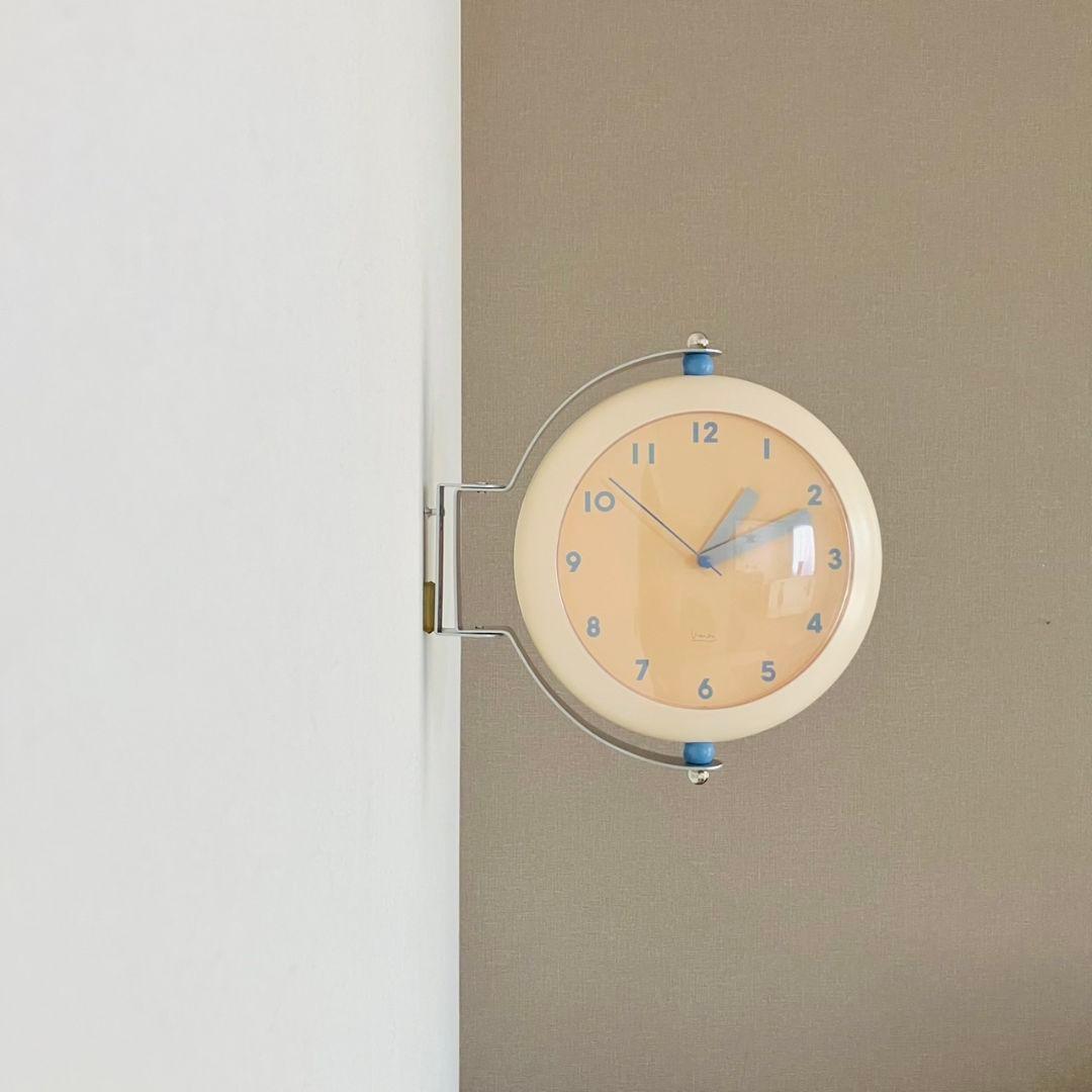 マイケル・グレイブス ダブルフェイスクロック 両面掛け時計 ポストモダン