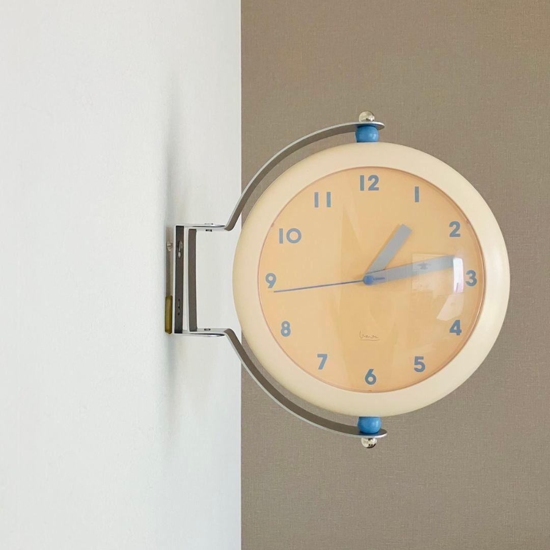 マイケル・グレイブス ダブルフェイスクロック 両面掛け時計 ポストモダン