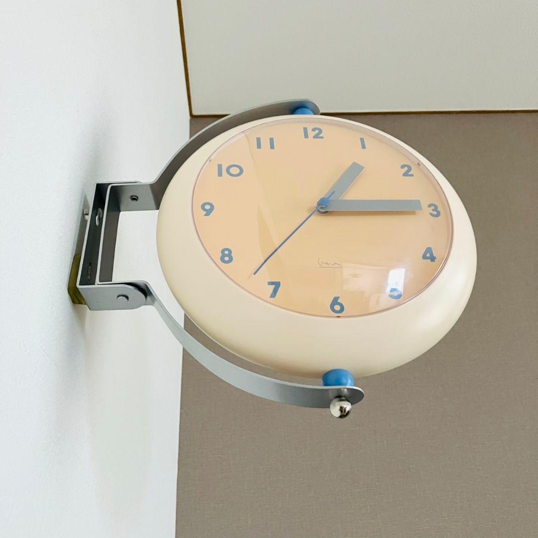 マイケル・グレイブス ダブルフェイスクロック 両面掛け時計 ポストモダン