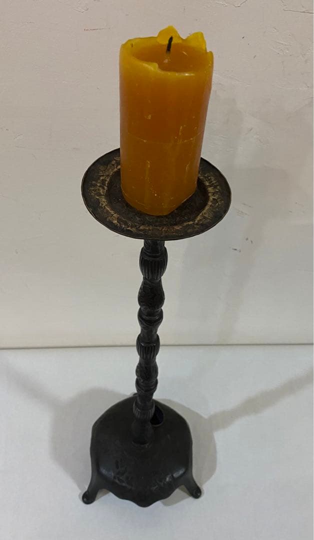 骨董　蝋燭立て　灯火器　キャンドルホルダー　アンティーク