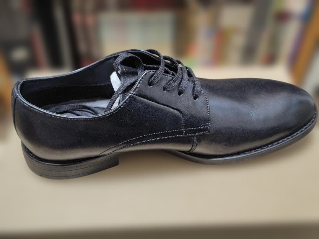 Clarks Ronnie Walk ブラックレザー メンズ UK7G 未使用