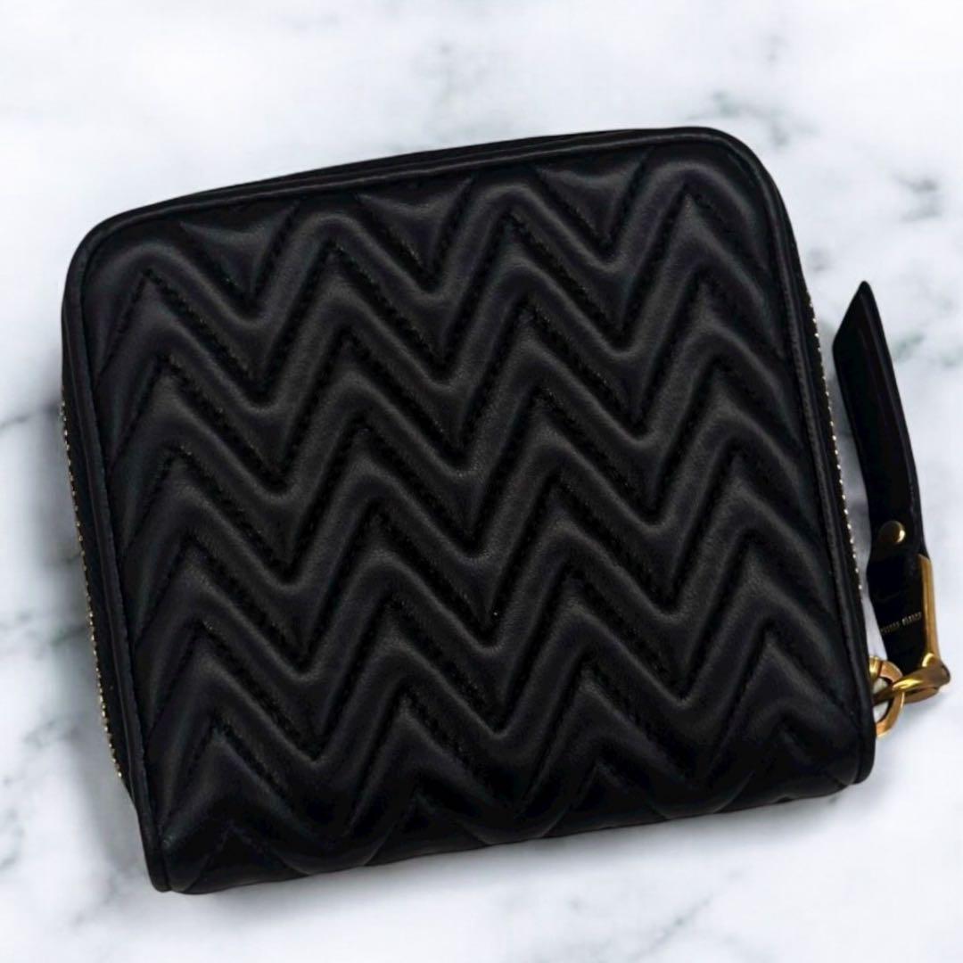 美品 ミュウミュウ マテラッセ 二つ折り財布 小銭入れ  カード ICタグ