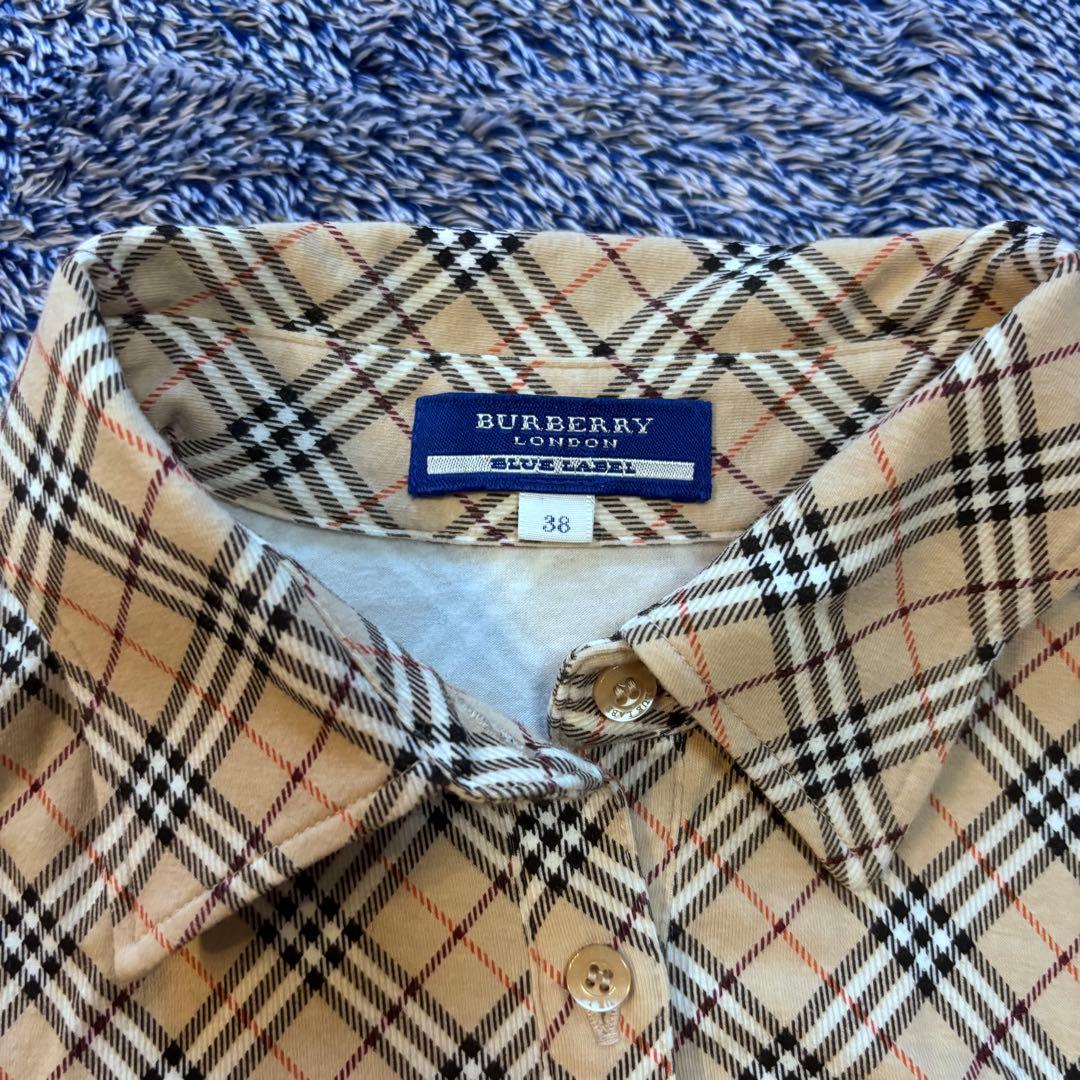 ノヴァチェック　BURBERRY BLUE LABEL チェック柄 ポロシャツ