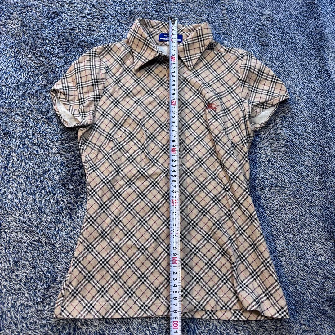 ノヴァチェック　BURBERRY BLUE LABEL チェック柄 ポロシャツ