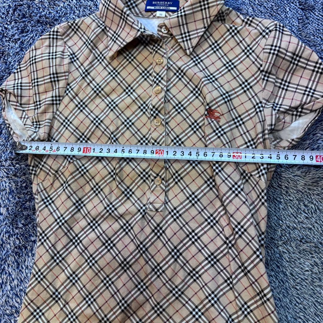 ノヴァチェック　BURBERRY BLUE LABEL チェック柄 ポロシャツ
