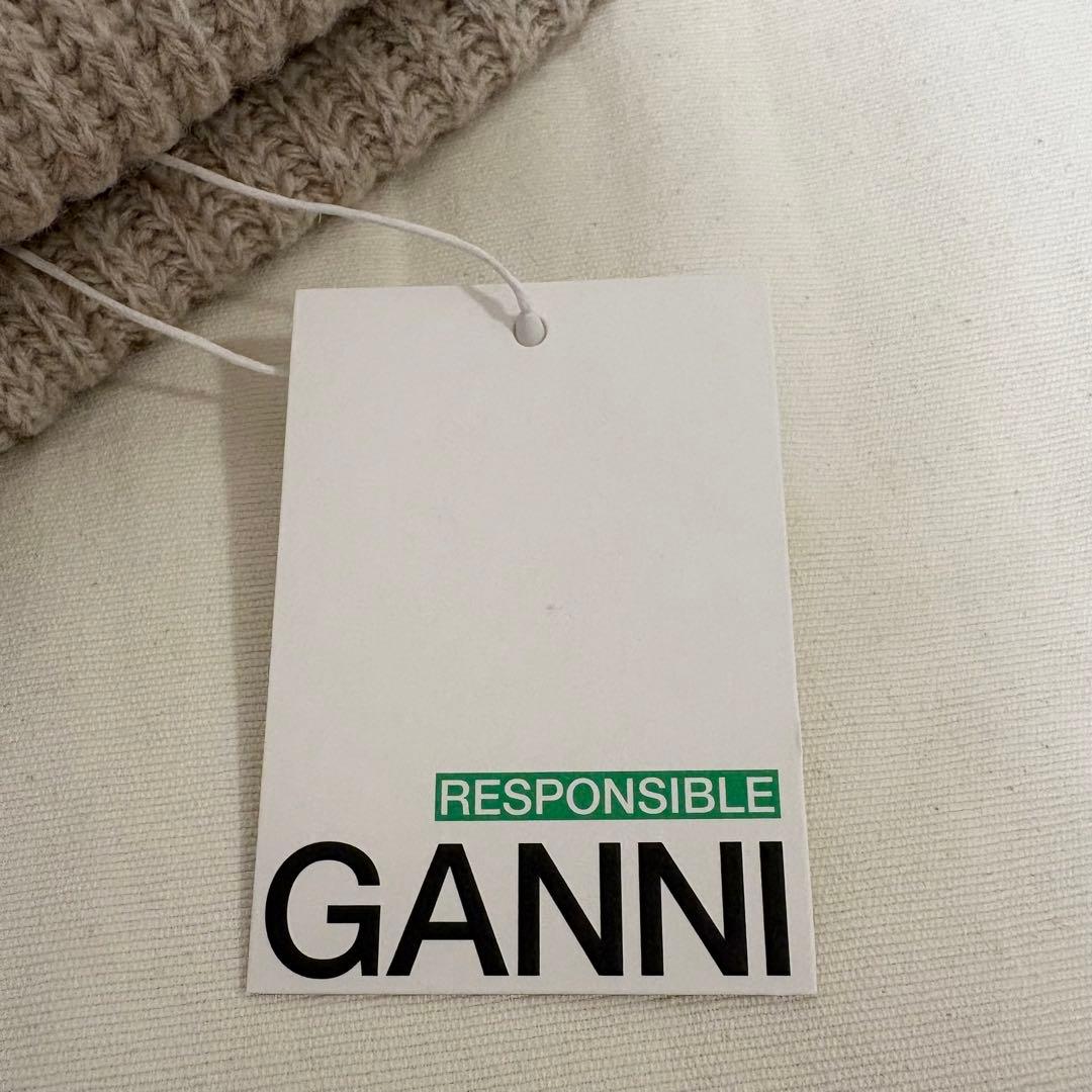 帽子 GANNI Rib Beanie \"BRAZILIAN SAND\"