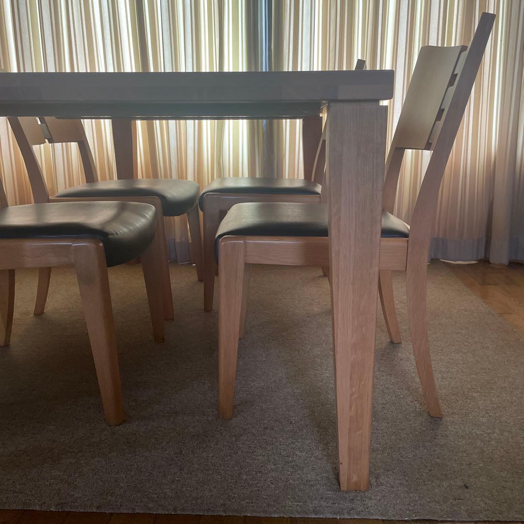 木製ダイニングテーブル 4人用 セット 北欧