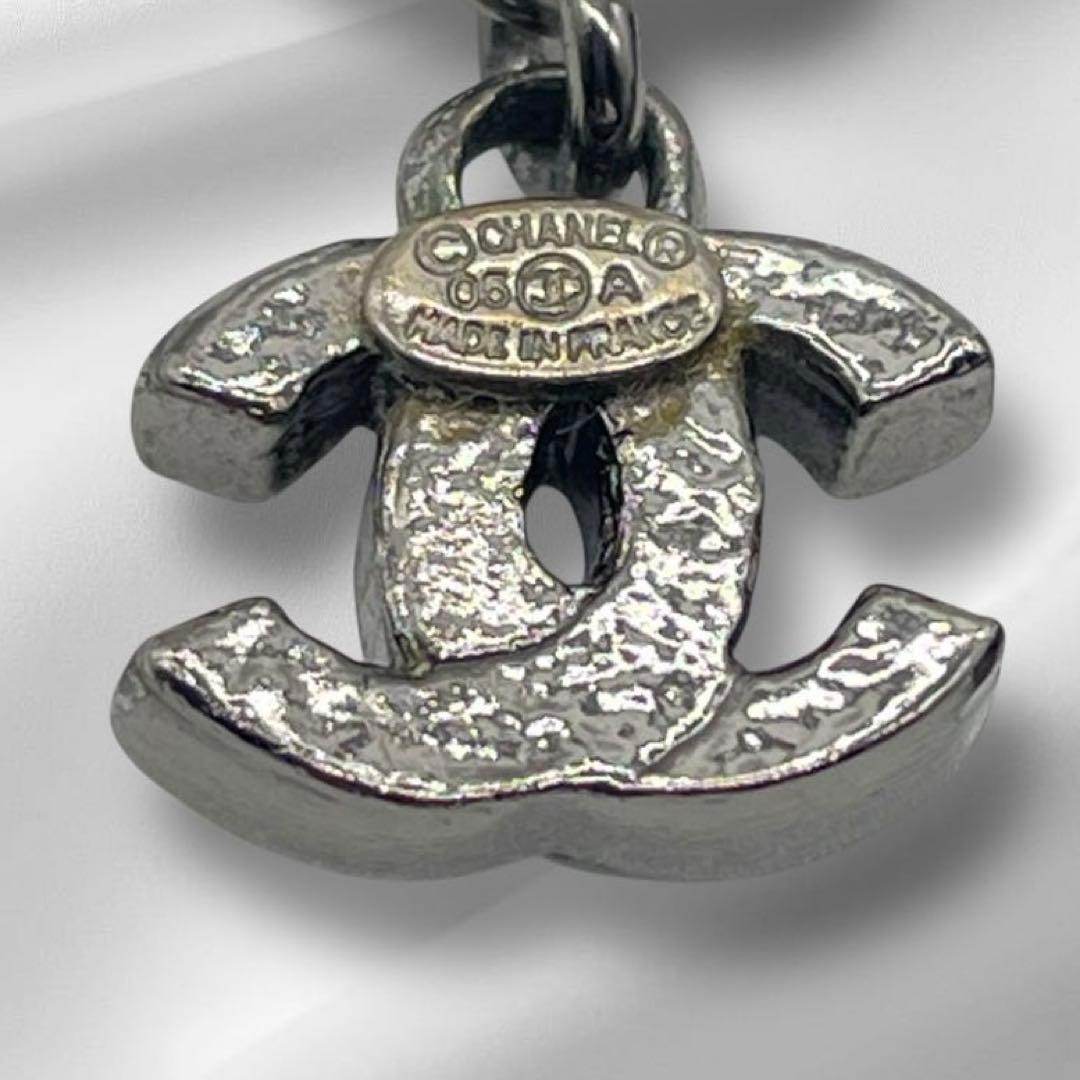 CHANEL シャネル ピアス ココマーク ラインストーン w10