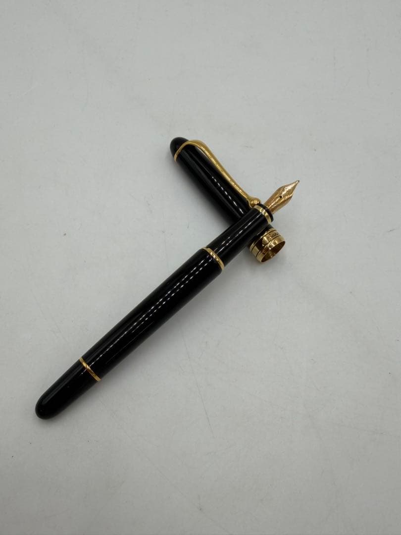 AURORA アウロラ 万年筆 14K 585 M オールブラック 中字