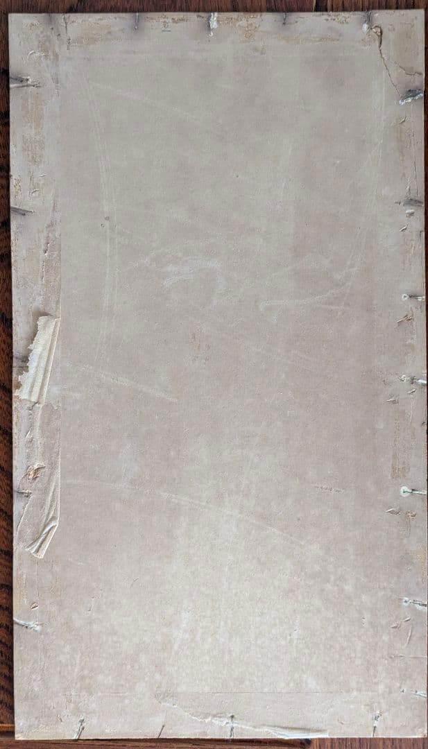 小原古邨「雪中の猪」本物木版画