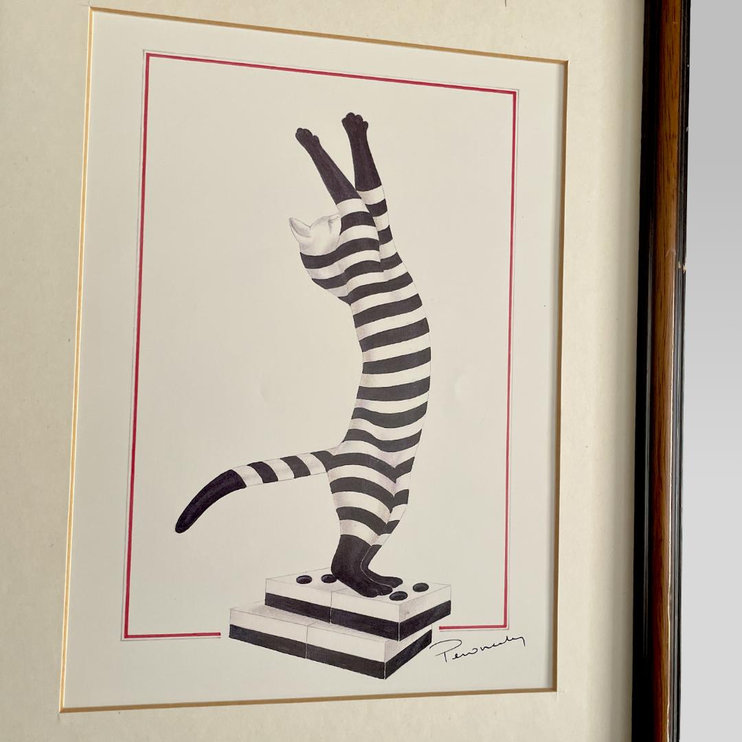 フランス ヴィンテージ【アノニマスアート】額装ポスター 壁掛け オブジェ