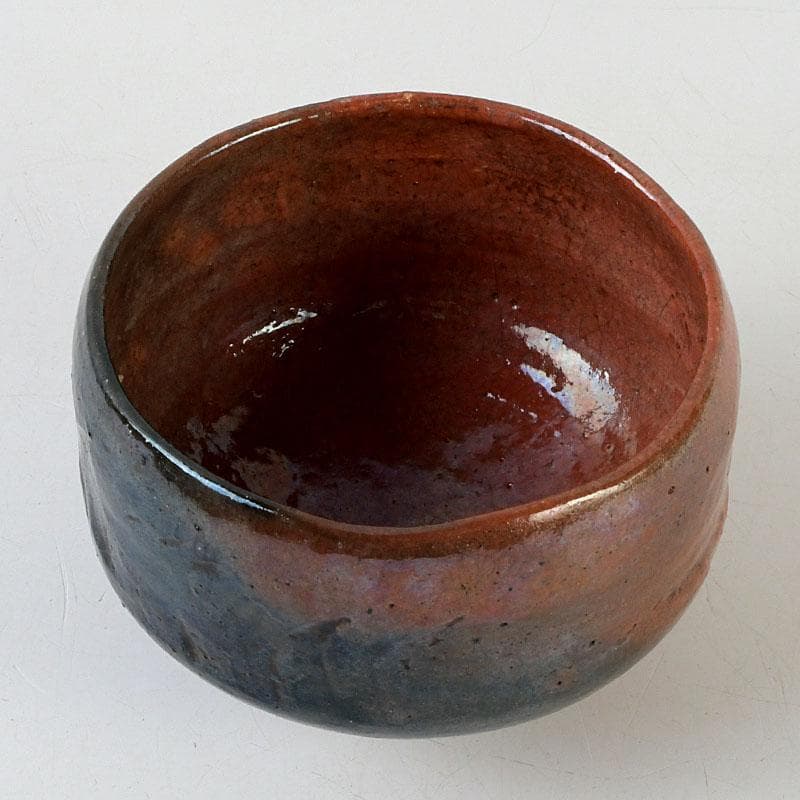 茶道具　楽吉左衛門　赤楽茶碗　共箱　V　9751