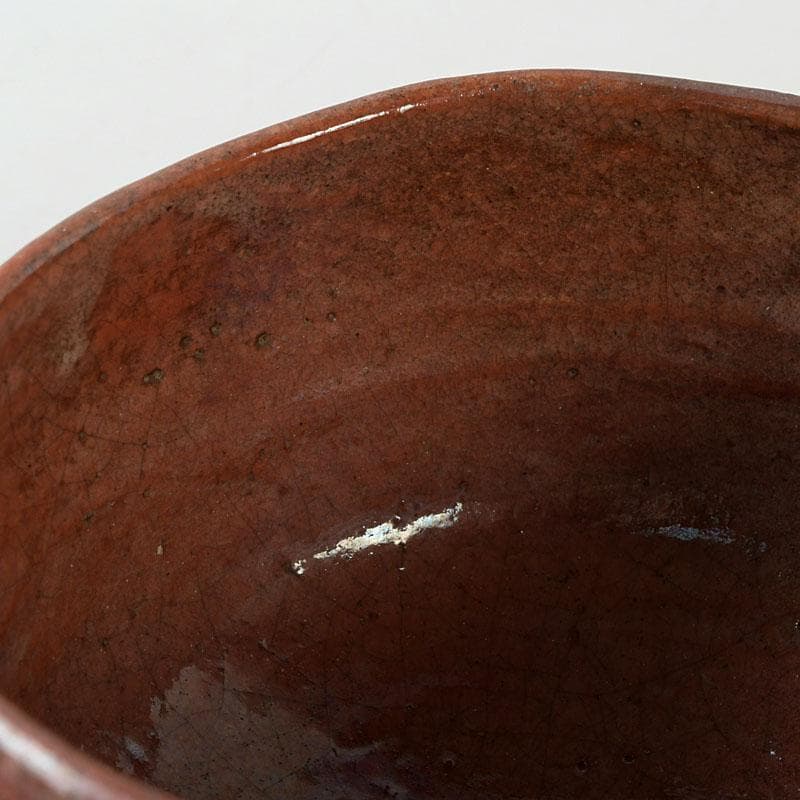 茶道具　楽吉左衛門　赤楽茶碗　共箱　V　9751