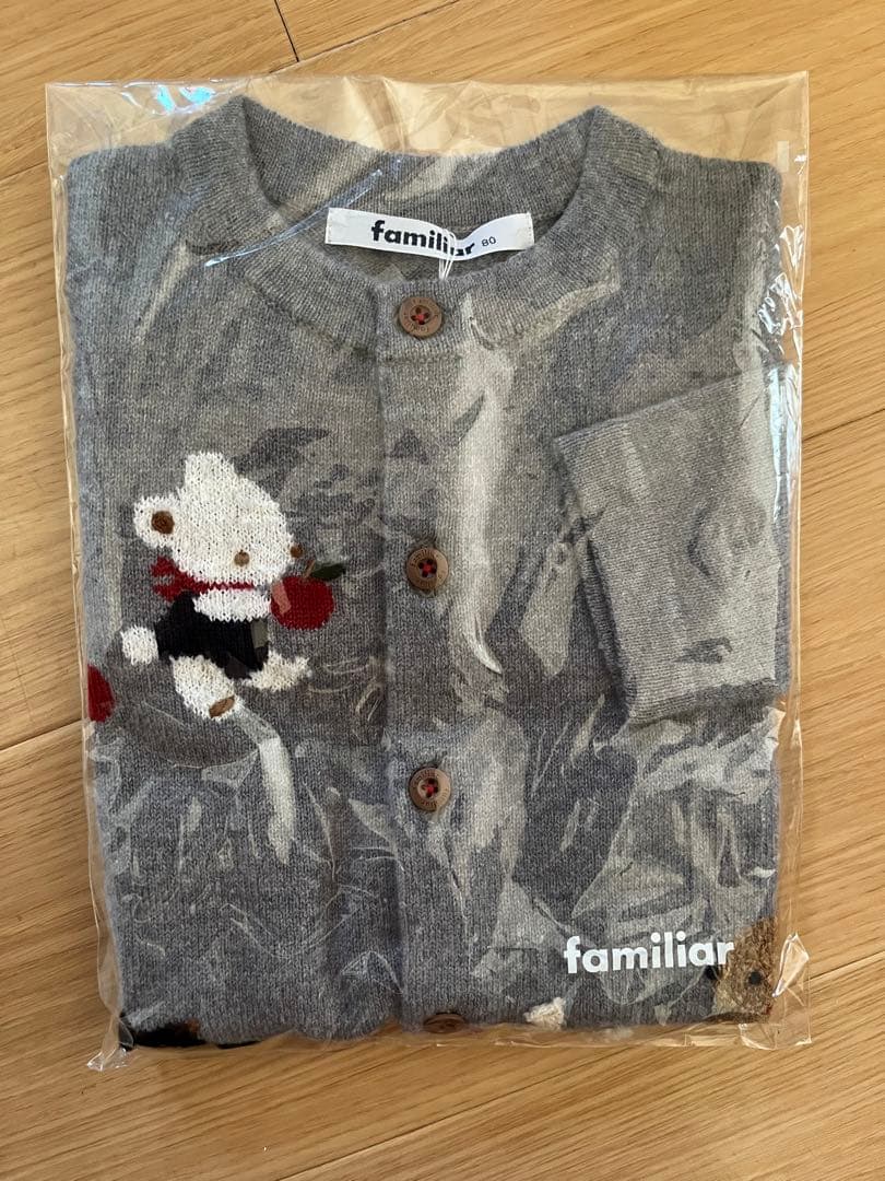 ファミリア　カーディガン　80 新品未使用　familiar