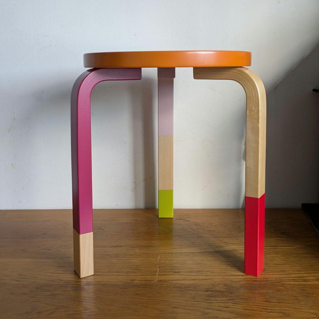 0547【希少】アルテック東京✕鈴木マサル スツール60 オレンジ