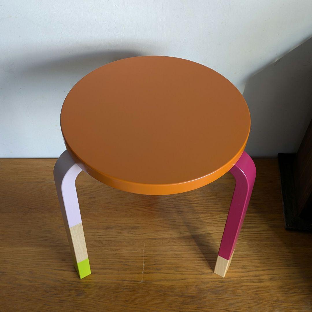 0547【希少】アルテック東京✕鈴木マサル スツール60 オレンジ