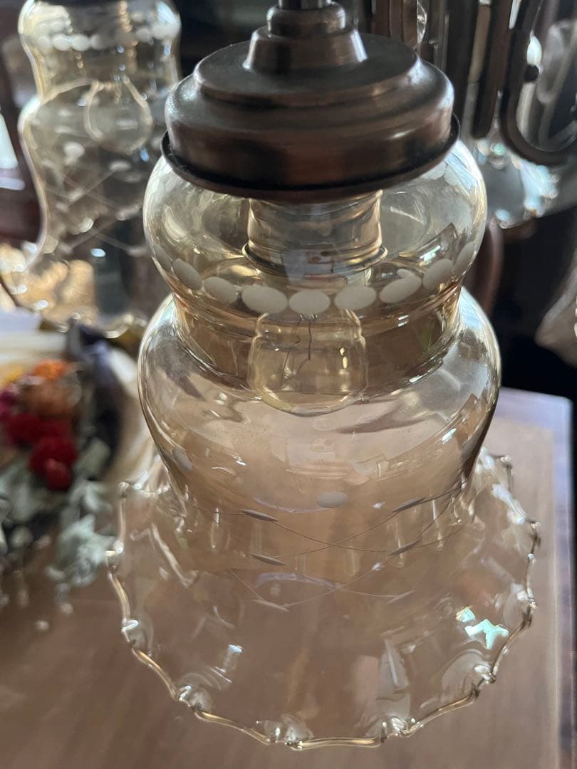 未使用 シャンデリア 大正ロマン インテリア 希少 アンティーク ビンテージ