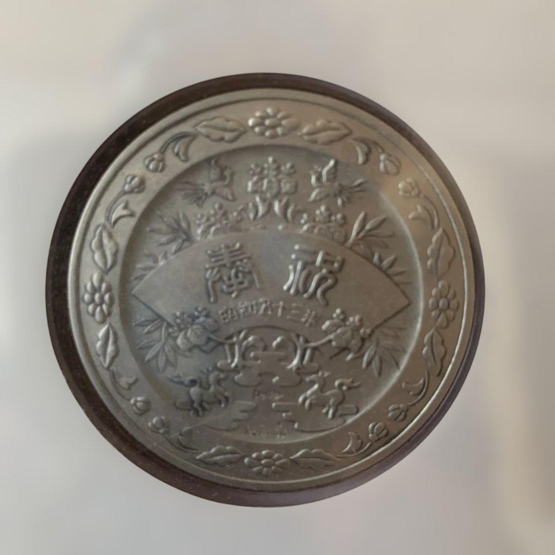 松本徽章　天皇陛下御大典50年奉祝記念セット　純銀製メダル