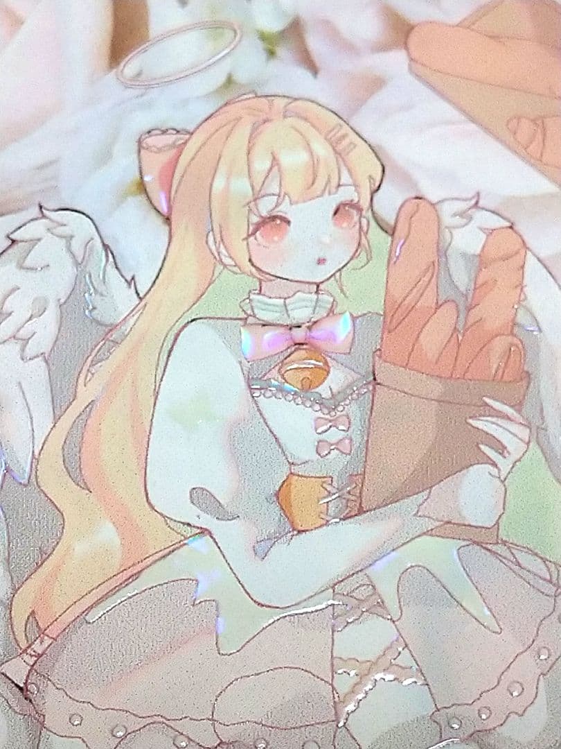 J469＃天使夜餐(贝壳光)阅后即焚切り売り海外人物マステ女の子