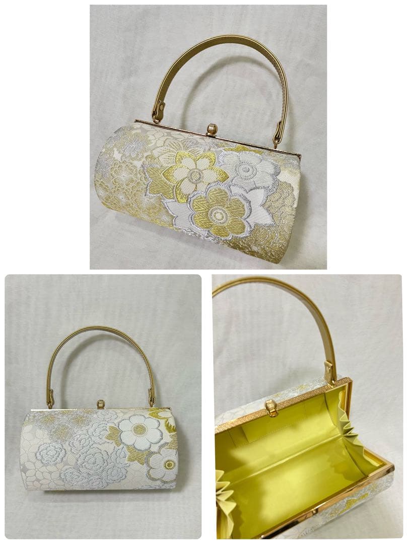 華やかな花柄振袖（紺色・黄色）　振袖　成人式　フルセット