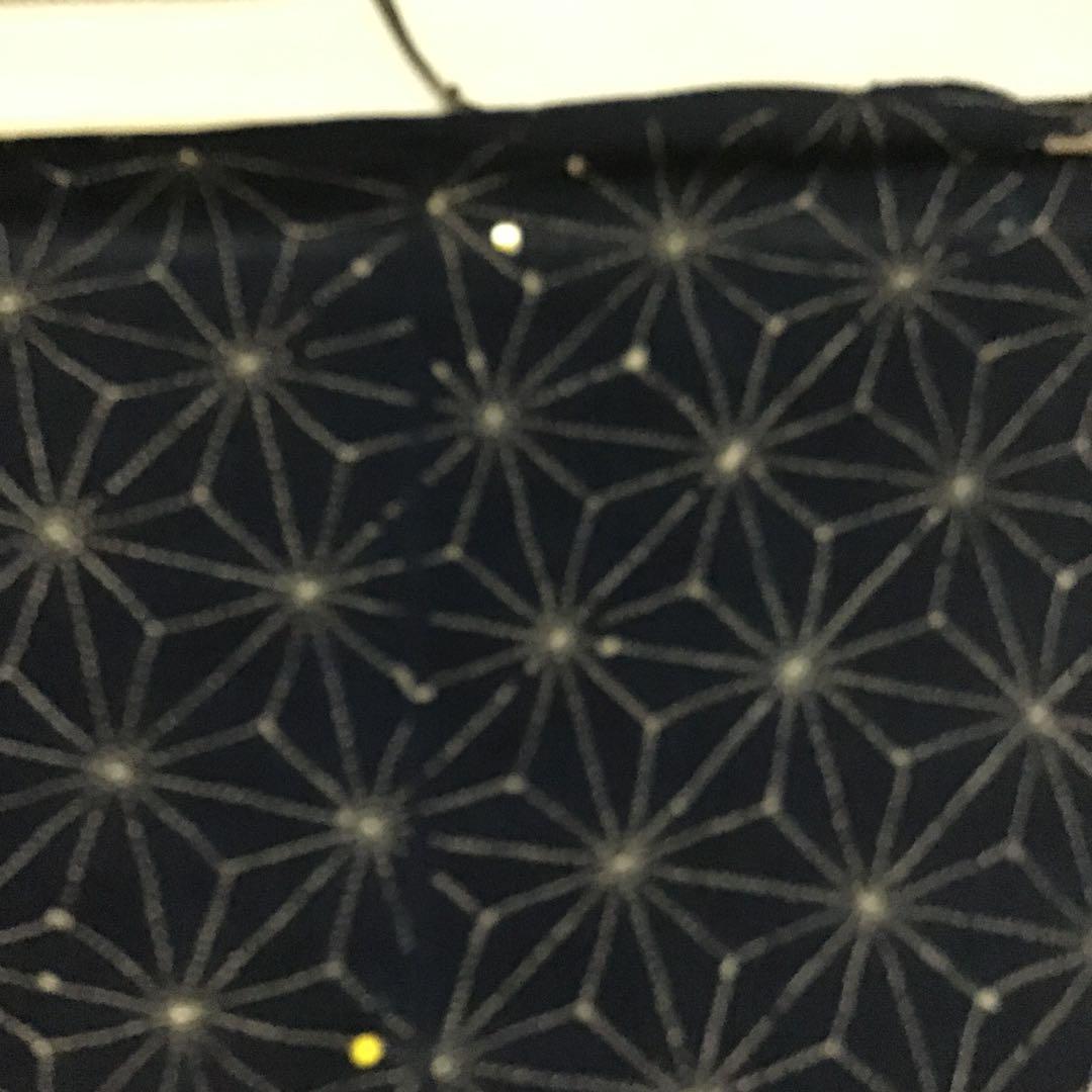 古布藍染め刺し子布地５巾難あり、２７