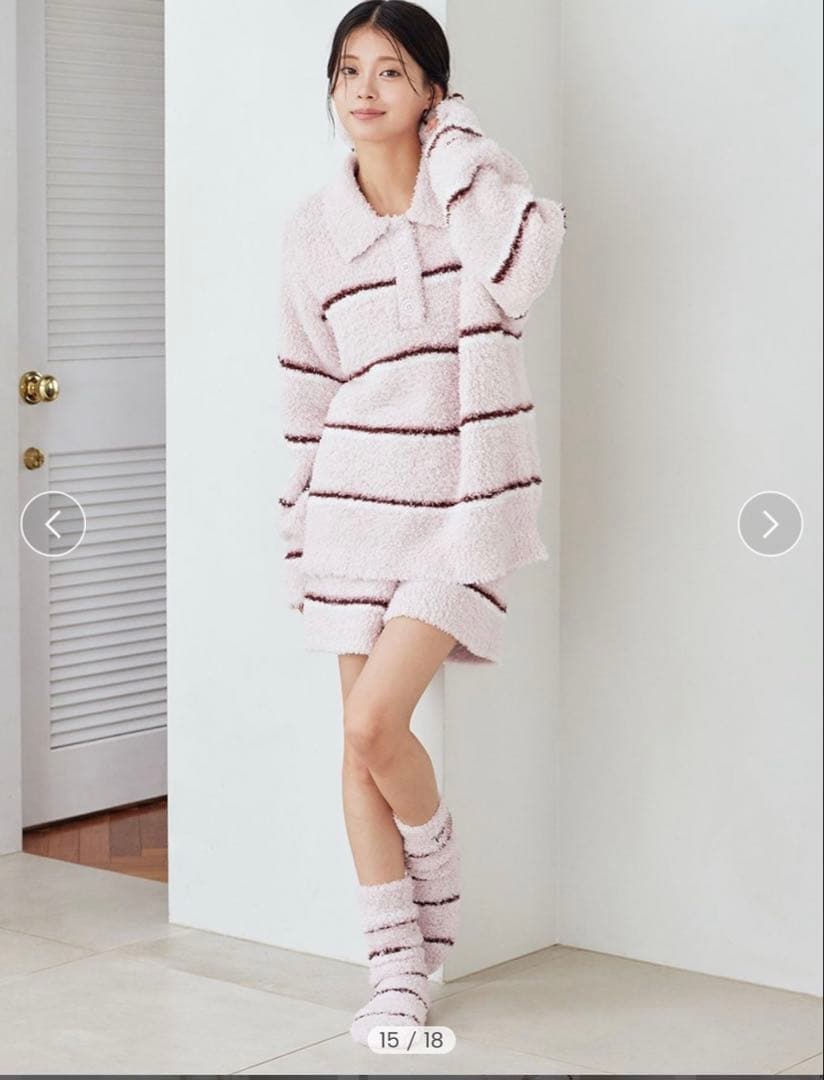 ☆新品☆タグ付き　ジェラートボーダーポロ衿プルオーバー&ショートパンツset