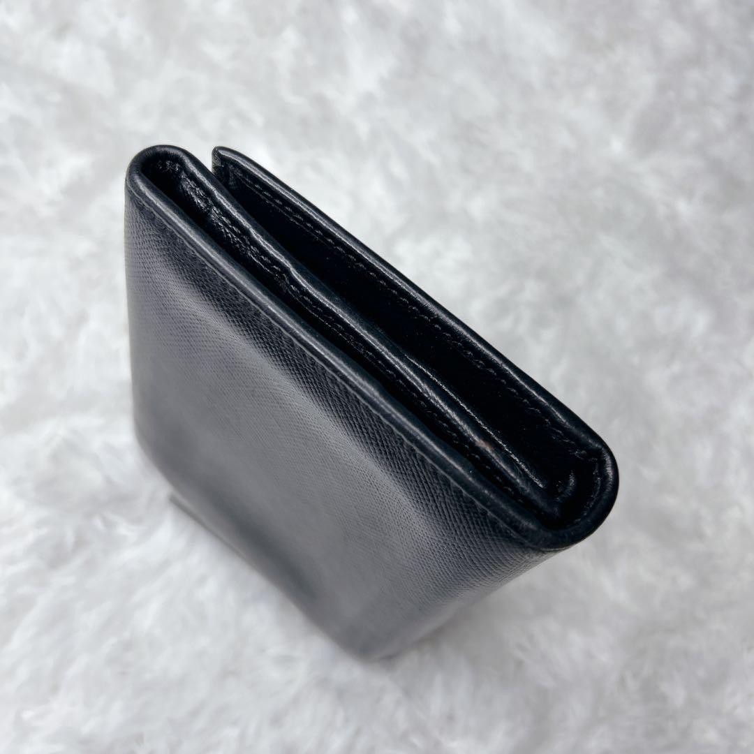 【美品✨️】PRADA プラダ サフィアーノ 三つ折り財布 NERO