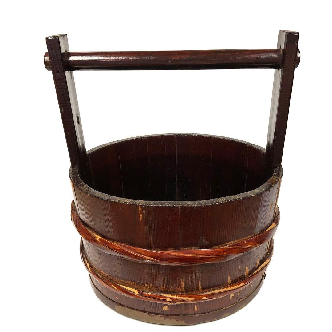 ■ 時代物・レトロ ■ 木桶・木製桶・インテリア・ディスプレイ・花器・古道具