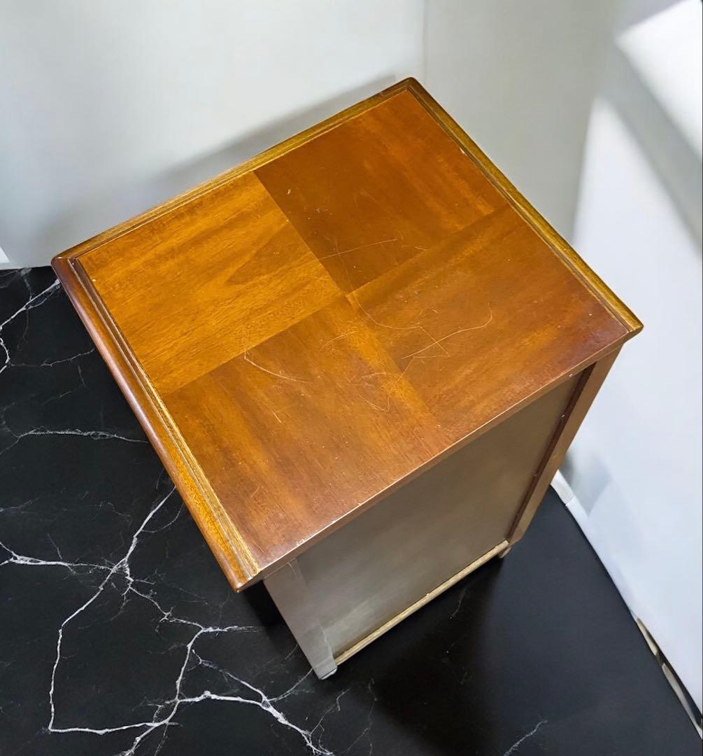 ふ*ぐ様 オークション格安出品★3段収納+引き出し　アンティーク風チェスト　サイ