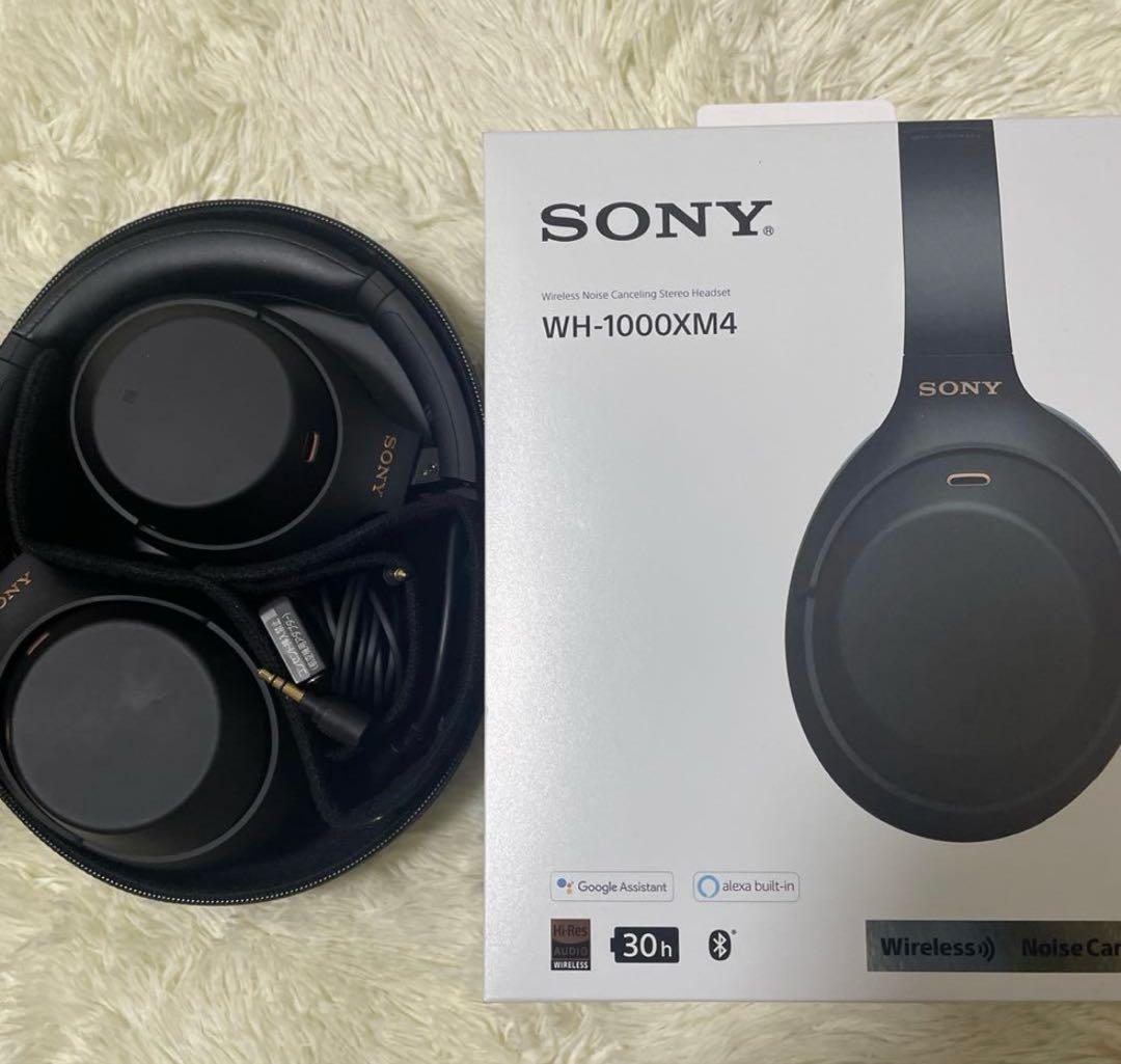 SONY 付属品完備 美品 ワイヤレスヘッドホン WH-1000XM4 ブラック