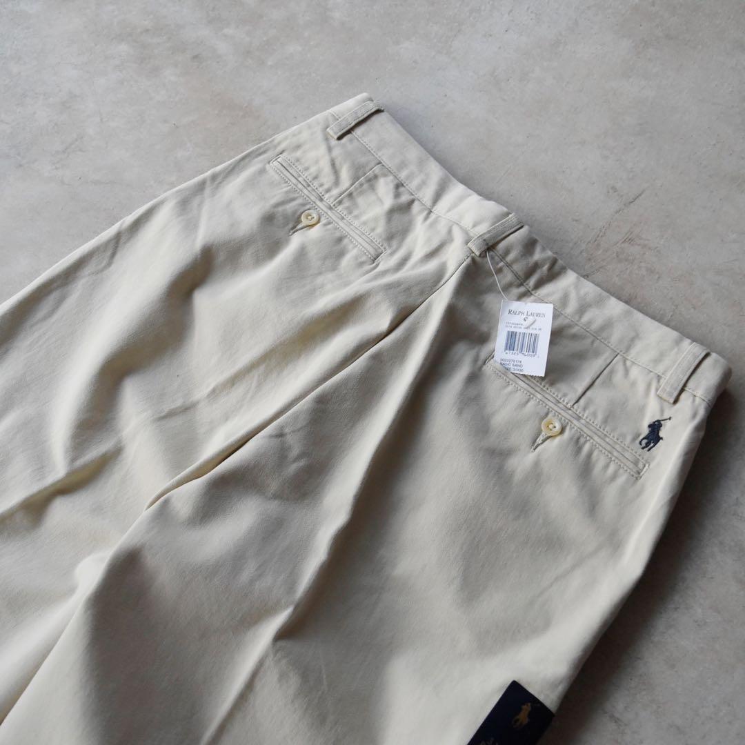 90s ラルフローレン ノータックチノ ポロチノ 未使用 W31 L30 レア