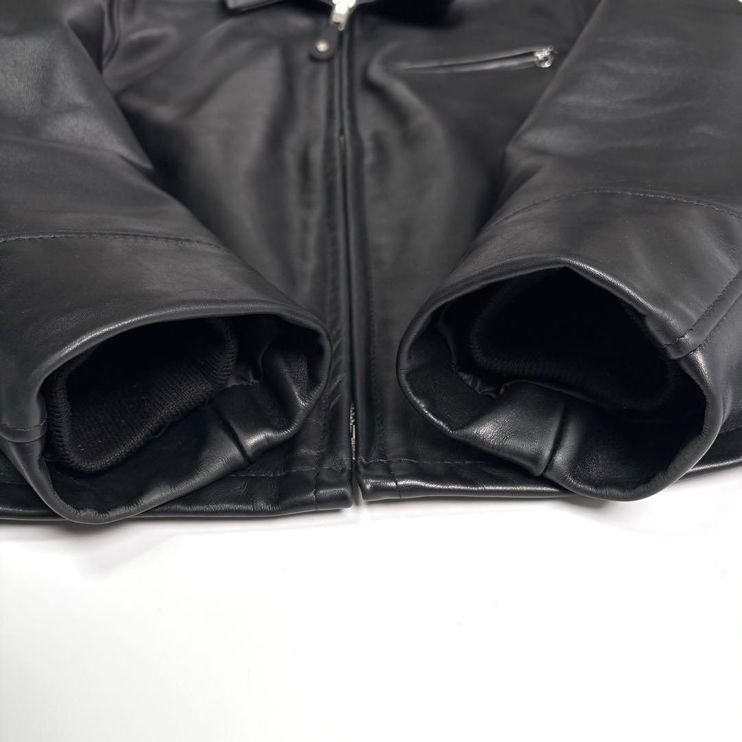 【米国製】SCHOTT レザー ライダースジャケット 黒 44 103US