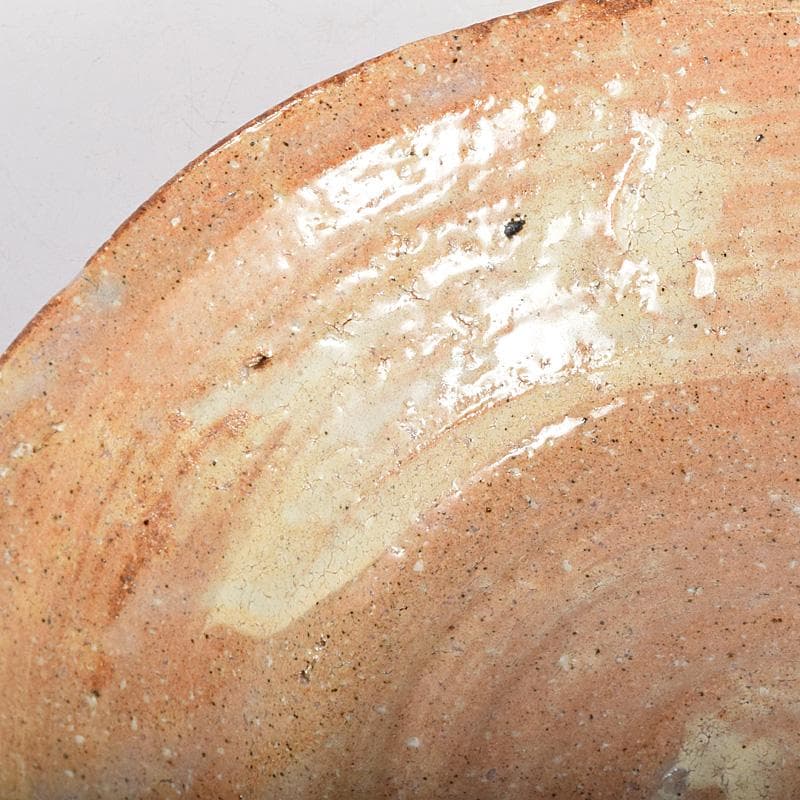 茶道具　萩焼　十代　三輪休雪作　菓子器　共箱　V　R8787B