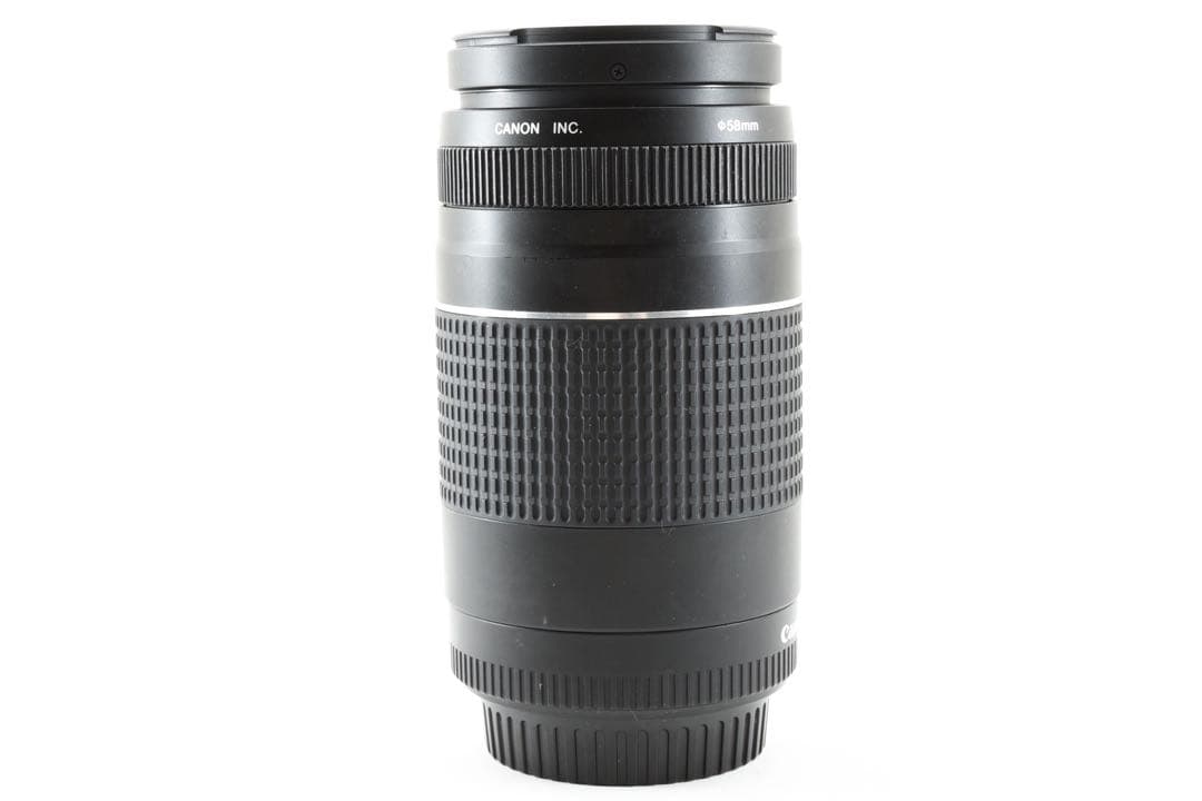 迫力の300㎜/フード付/望遠レンズ　Canon EF75-300㎜