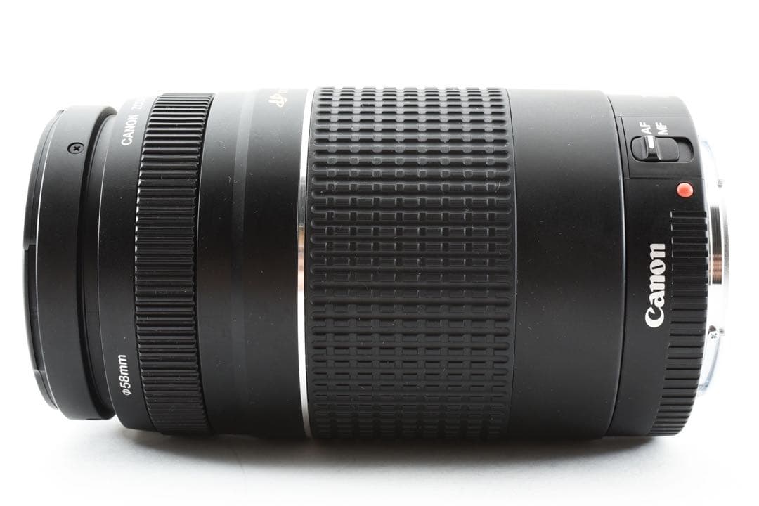 迫力の300㎜/フード付/望遠レンズ　Canon EF75-300㎜