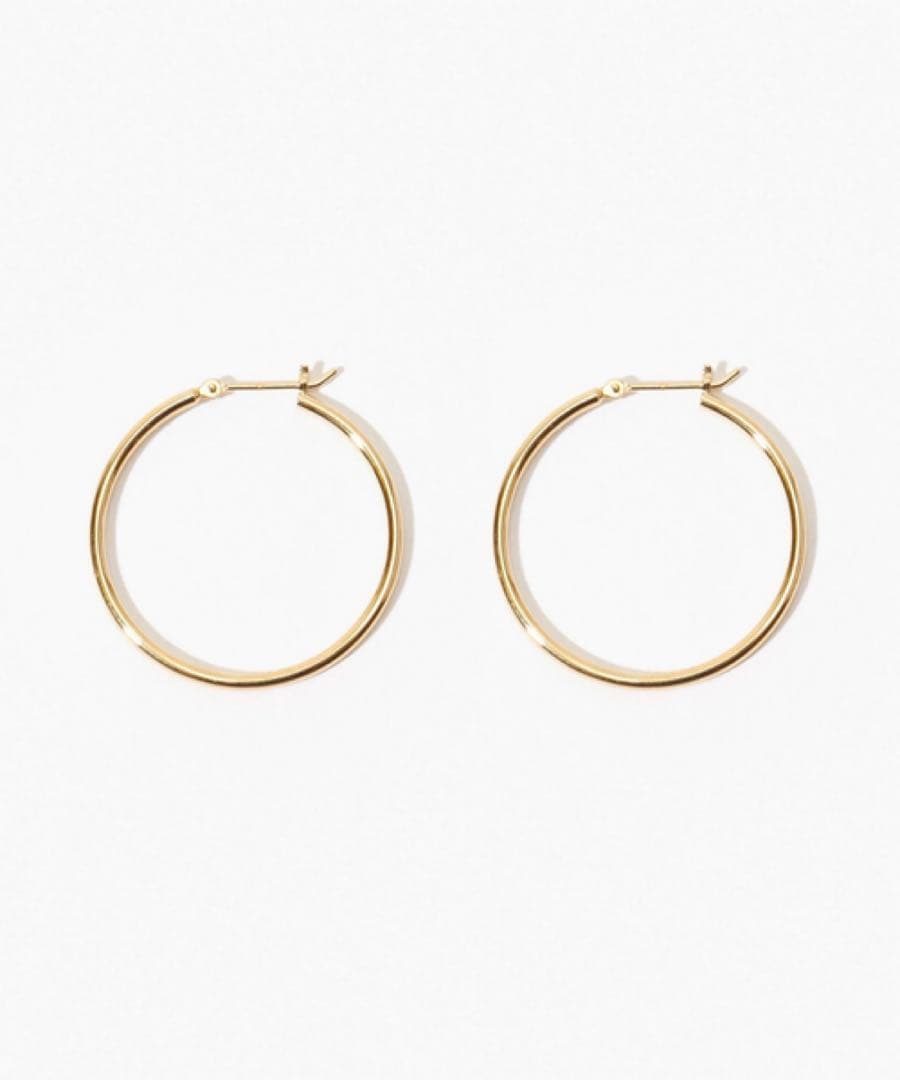 ARTIDA OUD bone オーガニックthin middleフープ ピアス