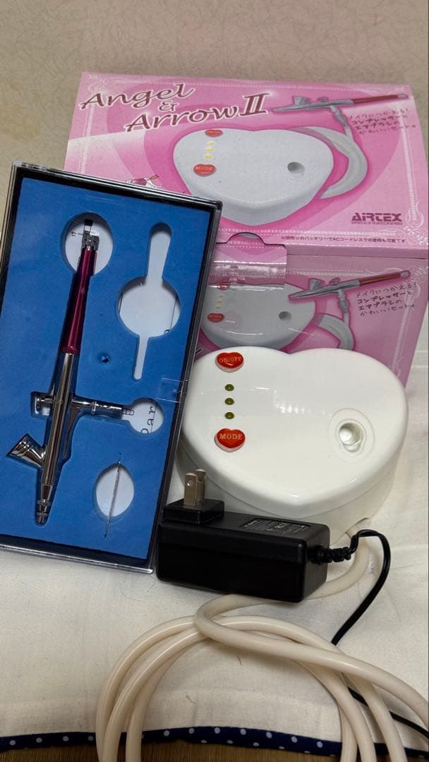 •美品エアブラシ 0.2mm エアテックスダブルアクション
