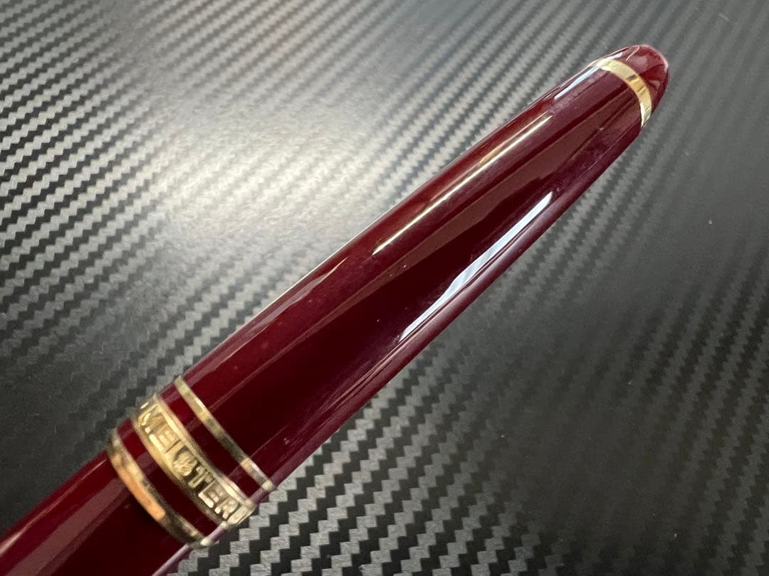 モンブラン 万年筆 極美品 144 F 中白 ボルドー